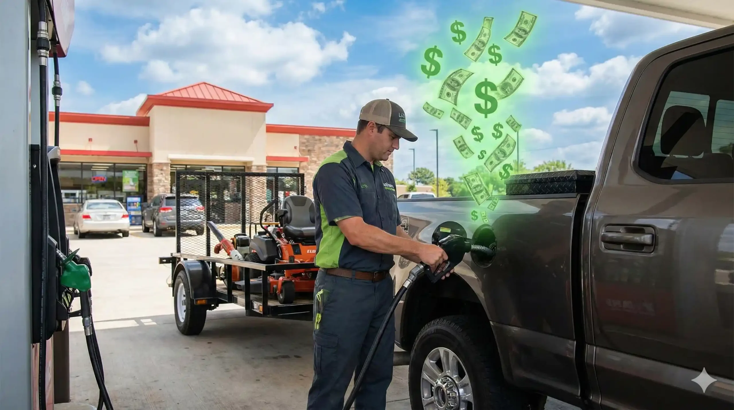 Chewing through money at the gas station scaled